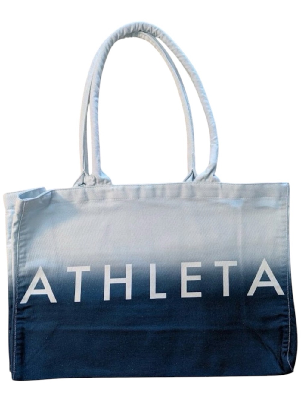 ATHLETA OMBRÉ BLUE TOTE BEACH GYM BAG